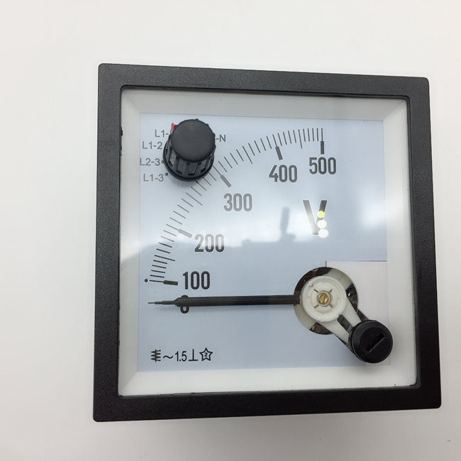 AC ammeter voltmeter with switch