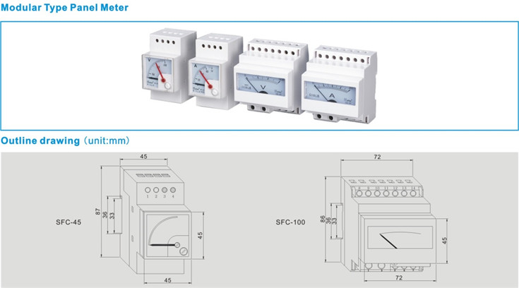 -Modular type panel meter-Analogue Panel Meter-Panel Meter - The most ...